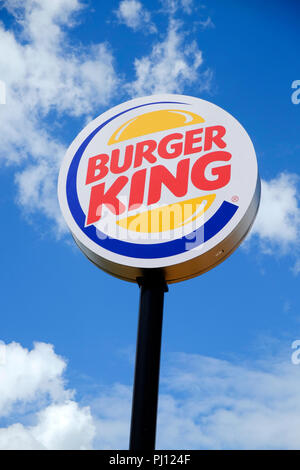 Burger king sign logo Stock Photo - Alamy