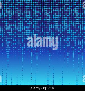 Abstract blue dotted background. Halftone. Vector illustration. Stock Vector