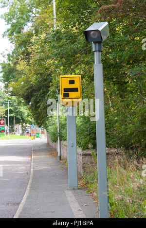 Gatso Speed Camera at Lees Village, Oldham,Greater Manchester, UK. Stock Photo