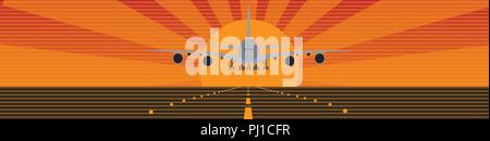 Flying airplanes banners for your text. Retro styled. Vector illustration Stock Vector