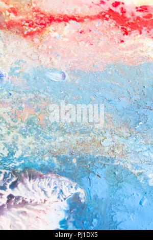 Detail of the Painting as a Background. Stock Photo