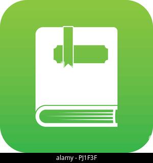 Thick book with bookmark icon digital red Stock Vector Image & Art - Alamy