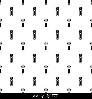 Zip with hole icon, simple style Stock Vector