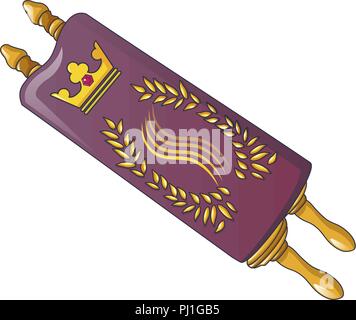 Royal papyrus icon, cartoon style Stock Vector
