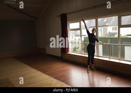 Ballerina practicing ballet dance Stock Photo