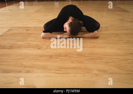 Ballerina practicing ballet dance Stock Photo