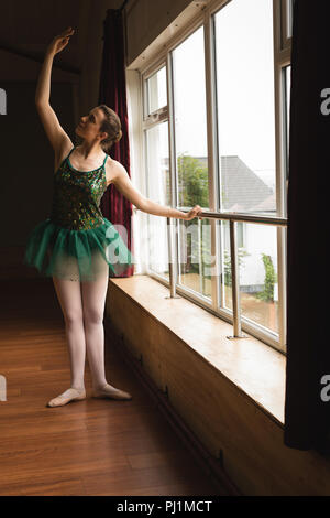 Ballerina practicing ballet dance Stock Photo