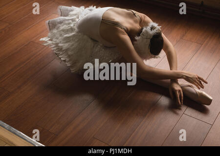 Ballerina practicing ballet dance Stock Photo