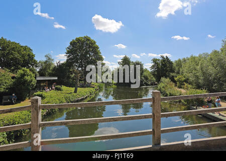 Flatford, Flatford Road, East Bergholt, Colchester, UK Stock Photo