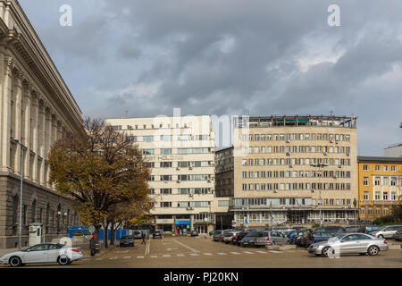 SOFIA, BULGARIA -NOVEMBER 12, 2017: Building in the center of city of Sofia, Bulgaria Stock Photo