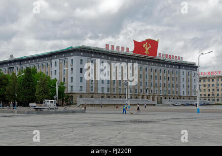 The Korean Art Gallery in Kim Il Sung square, Pyongyang, North Korea Stock Photo