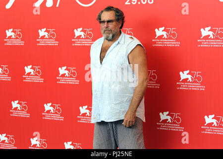 Europe, Italy, Lido di Venezia, 03 September, 2018 : the director Julian Schnabel at the photocall of movie 'At Eternity's Gate' film on the life of Vincent Van Gogh. 75th Venice International Film Festival.    Photo © Ottavia Da Re/Sintesi/Alamy Live News Stock Photo