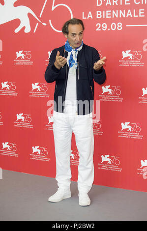 Venice, Italien. 02nd Sep, 2018. Alexandre Desplat during the 'The Sisters Brothers' photocall at the 75th Venice International Film Festival at the Palazzo del Casino on September 02, 2018 in Venice, Italy | Verwendung weltweit Credit: dpa/Alamy Live News Stock Photo