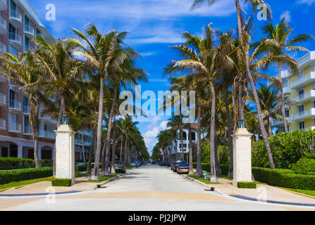 Worth Avenue, Palm Beach, Florida, United States Stock Photo