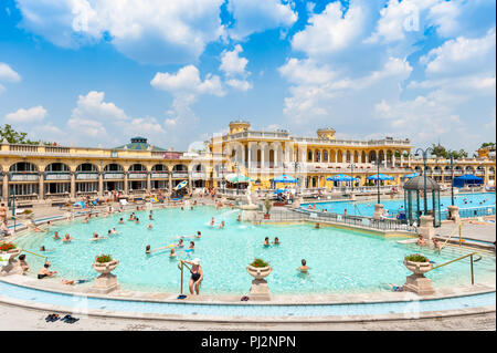 Szechenyi Thermal Baths, Budapest, Hungary Stock Photo