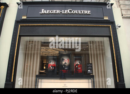 The Jaeger LeCoultre store on New Bond Street London. PRESS