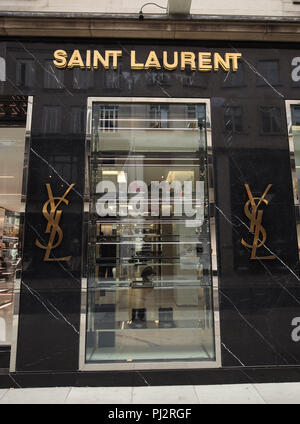 The Yves Saint Laurent store on New Bond Street, London. PRESS ASSOCIATION Photo. Picture date: Wednesday August 22, 2018. Photo credit should read: Yui Mok/PA Wire Stock Photo