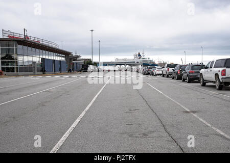 Tsawwassen Ferry Terminal Vancouver -Victoria , Canada Stock Photo