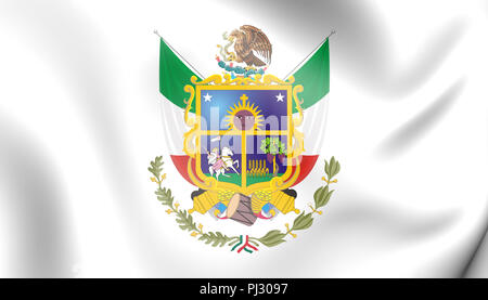 Mexican flag, Queretaro, Queretaro State, Mexico, North America Stock ...