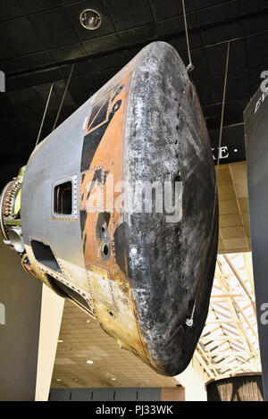Apollo 11 Space command module on display at Space Gallery, Science ...