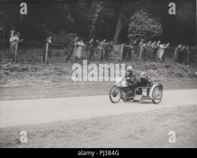 Vintage 1950 Photograph of a Motorcycle Race at Cadwell Park ...