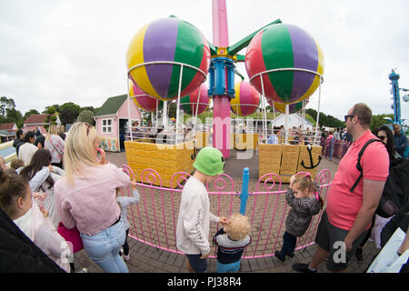 Peppa Pig's big balloon ride, Peppa pig world, Paultons Park , Romsey, Hampshire, England, United Kingdom. Stock Photo