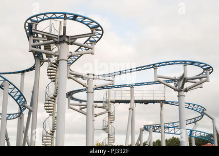 Cobra roller coaster ride at Paultons Park Southampton England