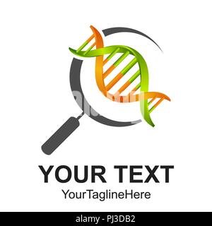 3d search dna line icon. Symbol and sign vector illustration design. Isolated on white background Stock Vector