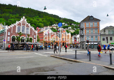 Bergen, Norwegian June 7, 2017 conference of the life call of the Norwegian city of bergen in Norwegian Stock Photo