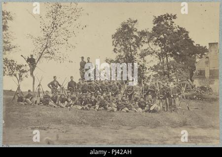 B Company, 22d New York State Militia near Harpers Ferry, Va., 1861 (i.e.1862) Stock Photo