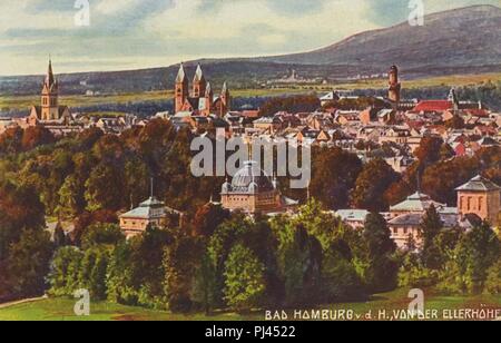 Bad Homburg v. d. Höhe, Hessen - Stadtansicht von der Ellerhöhe Stock Photo