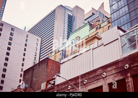 Retro stylized picture of the New York City, USA. Stock Photo