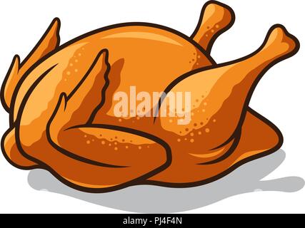 cooked chicken clipart