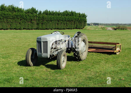 Grey Ferguson tractor Stock Photo