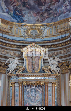 Church Santa Maria in Vallicella interior, Chiesa Nuova, Rome, Lazio, Italy Stock Photo