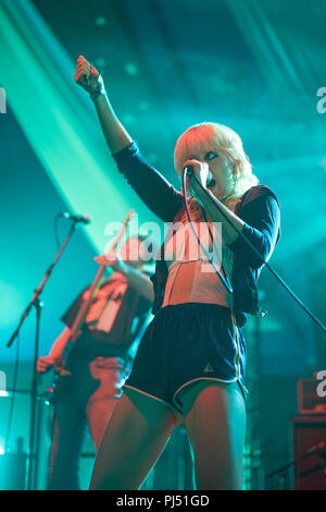 Amy Taylor of Amyl and the Sniffers performing live on the Big Top