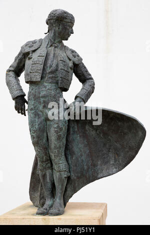 Cayetano Ordonez, El Nino de la Palma, bullfighter, statue, Ronda, Andalusia, Spain Stock Photo
