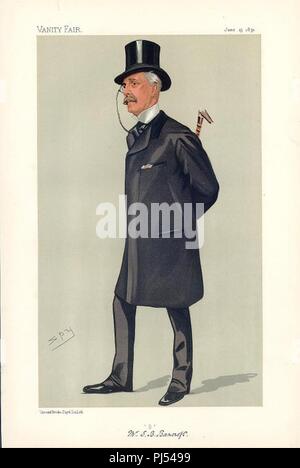 Squire Bancroft, Vanity Fair, 1891-06-13. Stock Photo