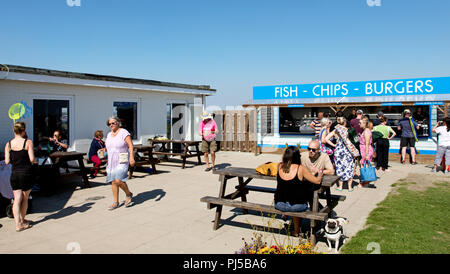 Local Cafe West Wittering Beach West Sussex UK Stock Photo