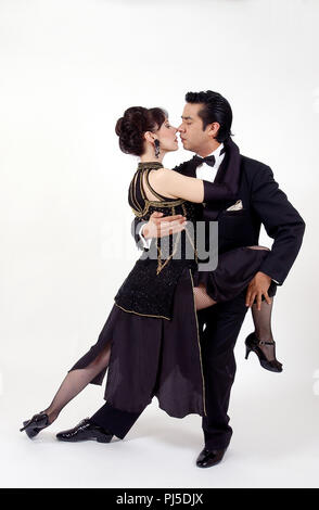 Silhouettes of the pairs dancing ballroom dances. Tango, step Stock Vector  Image & Art - Alamy