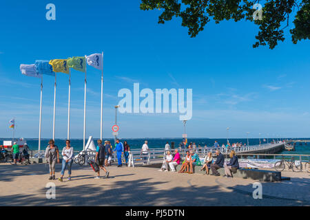 Timmendofer Strand, Seebrücke, Ostsee (Gem. Timmendorf) am 14.08.2017, Kreis Ostholstein, Schleswig-Holstein Stock Photo