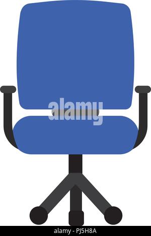 blue chair icon Stock Vector