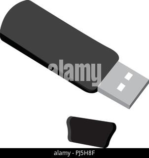 Work usb Icon Stock Vector