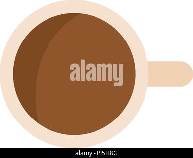 computer desktop with cup of coffee isolated icon Stock Vector Image ...