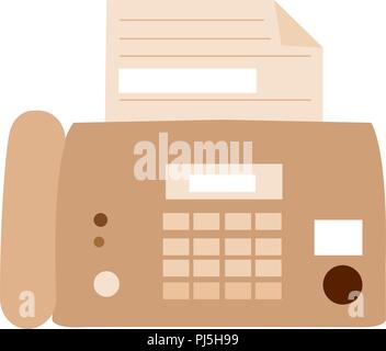 old fax icon Stock Vector