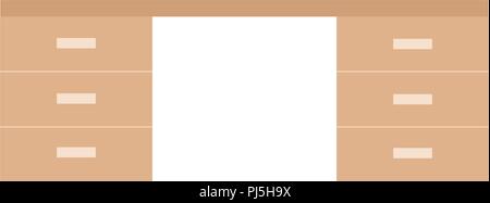 Work Table Icon Stock Vector