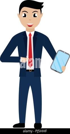 Cartoon Businessman character Stock Vector