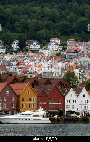 Bryggen Houses Bergen Norway Stock Photo