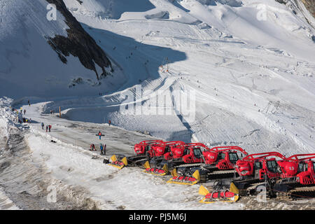 summer ski Resort mittelallalin 3500 m ü. M. saas fee, switzerland Stock Photo