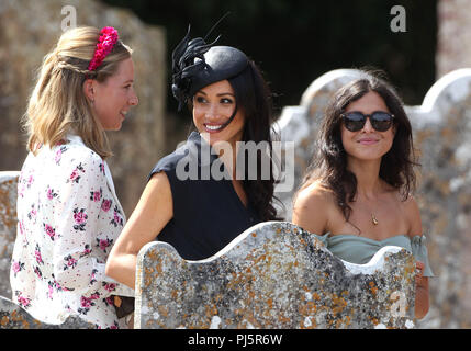 Charlie Van Straubenzee and Daisy Jenks wedding in Farnham  Featuring: Meghan, Duchess of Sussex Where: London, United Kingdom When: 04 Aug 2018 Credit: Danny Martindale/WENN Stock Photo